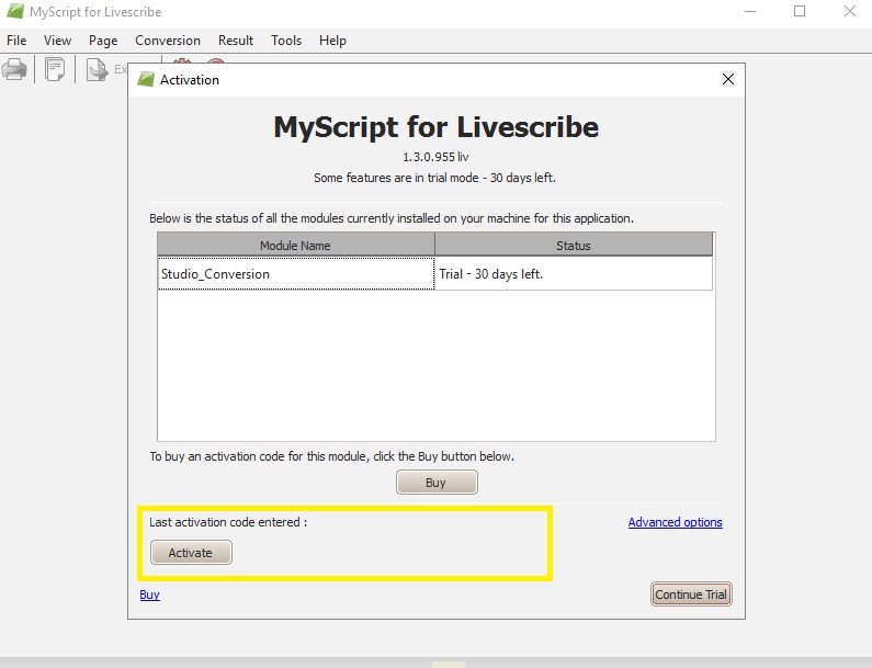 myscript for livescribe activation code download